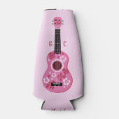 Aangepaste monogram monogram fles koeler Ukulele (Voorkant)