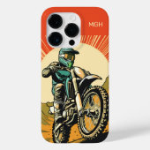 Aangepaste Monogram Motorcross Case-Mate iPhone Case (Achterkant)