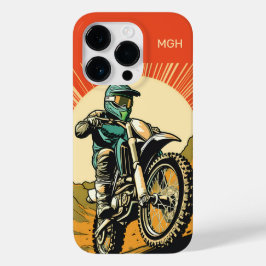 Aangepaste Monogram Motorcross Case-Mate iPhone 14 Pro Hoesje