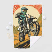 Aangepaste Monogram Motorcross Golfhanddoek (Insitu)