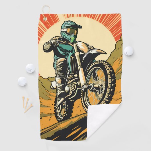 Aangepaste Monogram Motorcross Golfhanddoek (Insitu)