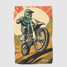 Aangepaste Monogram Motorcross Golfhanddoek