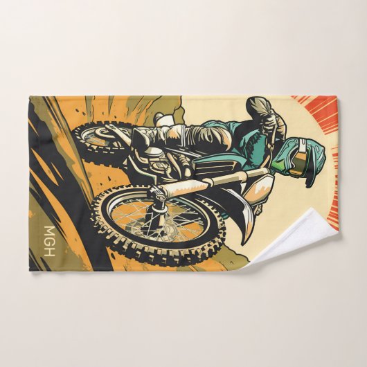 Aangepaste Monogram Motorcross Handdoek (Handdoek)