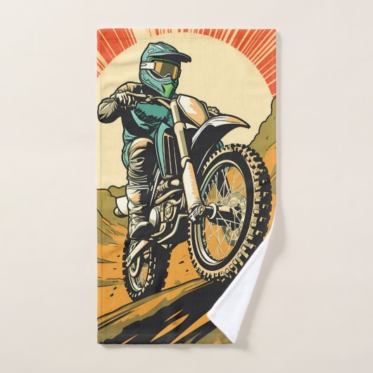 Aangepaste Monogram Motorcross Handdoek (Handdoek)