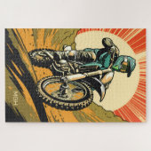 Aangepaste Monogram Motorcross Legpuzzel (Horizontaal)