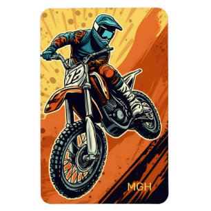 Aangepaste Monogram Motorcross Magneet