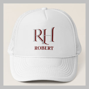 Aangepaste monogram naam bal trucker pet