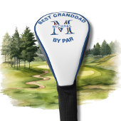 Aangepaste monogram naam Beste grootvader door Par Golfheadcover