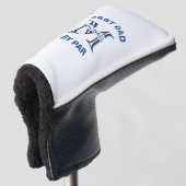 Aangepaste monogram naam Beste vader door Par Putt Golfheadcover (3/4 voorkant)