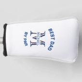 Aangepaste monogram naam Beste vader door Par Putt Golfheadcover (Voorkant)