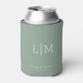 Aangepaste Monogram Naam Blikjeskoeler (Blikje Voorkant)