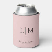 Aangepaste Monogram Naam Blikjeskoeler (Blikje Voorkant)