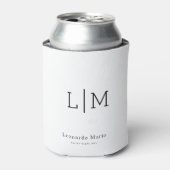 Aangepaste Monogram Naam  Blikjeskoeler (Blikje Voorkant)