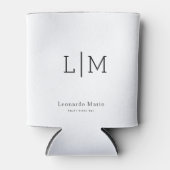 Aangepaste Monogram Naam  Blikjeskoeler (Voorkant)