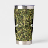 Aangepaste Monogram Naam Cool Sports Mannen Geïsoleerde Drinkbeker (Links)