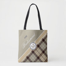 Aangepaste monogram naam Cute Tartan Bridesmaid