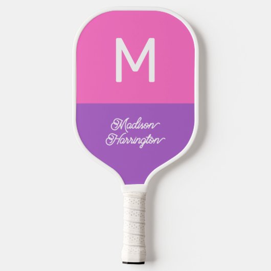 Aangepaste monogram, naam en kleur Pickleball-pedd Pickleball Paddle (Achterkant)