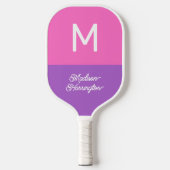 Aangepaste monogram, naam en kleur Pickleball-pedd Pickleball Paddle (Voorkant)