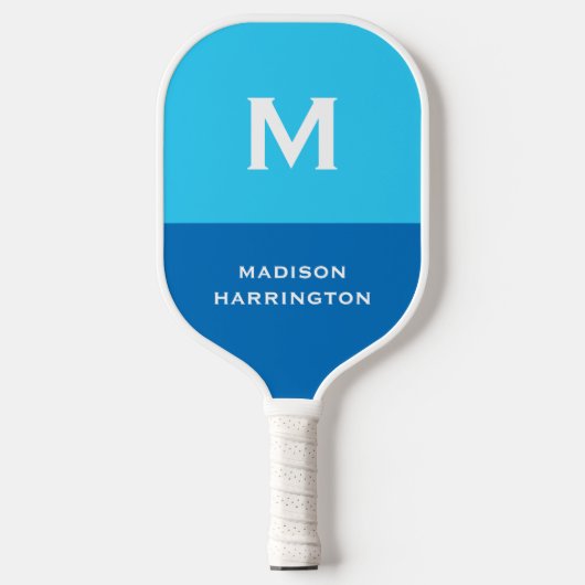 Aangepaste monogram, naam en kleur Pickleball-pedd Pickleball Paddle (Voorkant)