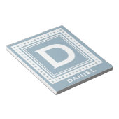 Aangepaste monogram, naam en kleurenlaptops notitieblok (Schuin)