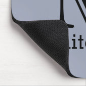 Aangepaste monogram, naam en kleurenmuizepad muismat (Hoek)