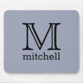 Aangepaste monogram, naam en kleurenmuizepad muismat (Voorkant)