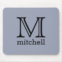 Aangepaste monogram, naam en kleurenmuizepad muismat