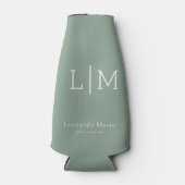 Aangepaste Monogram Naam Flesjeskoeler (Voorkant)