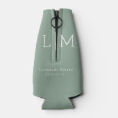 Aangepaste Monogram Naam Flesjeskoeler (Achterkant)