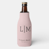 Aangepaste Monogram Naam Flesjeskoeler (Fles Voorkant)