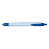 Aangepaste Monogram Naam Glimmering Blue Lights Sc Zwarte Inkt Pen (Achterkant)