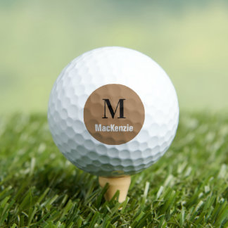 Aangepaste Monogram + Naam Golf Ball Golfballen