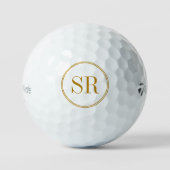 Aangepaste monogram naam Initiaal Golfbal Golfballen (Voorkant)