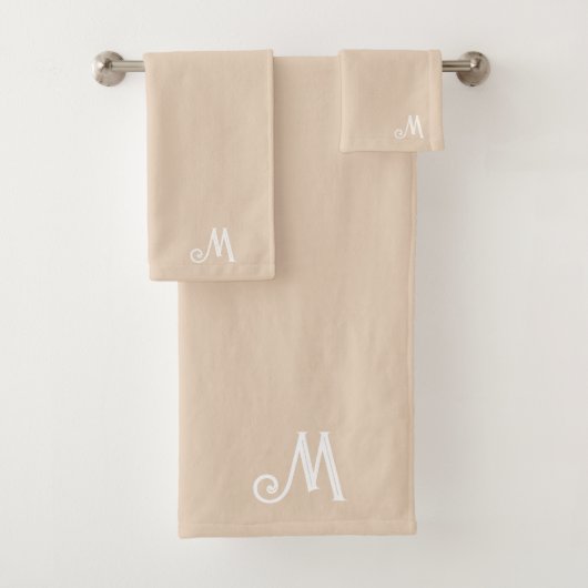 Aangepaste monogram Naam Initiaal Handdoek (Insitu)
