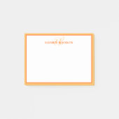 Aangepaste Monogram Naam Initialen Eenvoudig Schat Post-it® Notes (Voorkant)