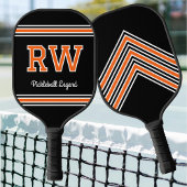 Aangepaste Monogram Naam Initialen Retro Sinaasapp Pickleball Paddle
