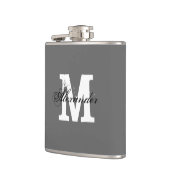 Aangepaste monogram, naam kleine drink heupfles (Links)