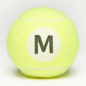 Aangepaste Monogram Naam Letter Tennis Ball Sports Tennisballen (Voorkant)