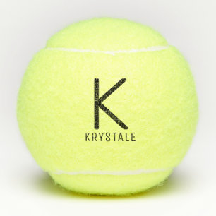 Aangepaste monogram naam Modern Aangepast Tennisballen