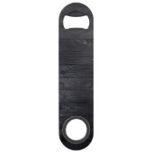 Aangepaste monogram naam Modern Rustic Elegant Speed Flessenopener (Achterkant)