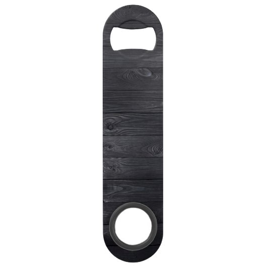 Aangepaste monogram naam Modern Rustic Elegant Speed Flessenopener (Achterkant)