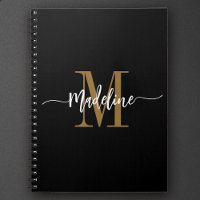 Aangepaste monogram naam Moderne Script Swirls Cad