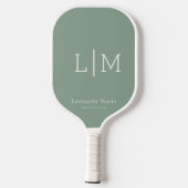 Aangepaste Monogram Naam  Pickleball Paddle (Achterkant)