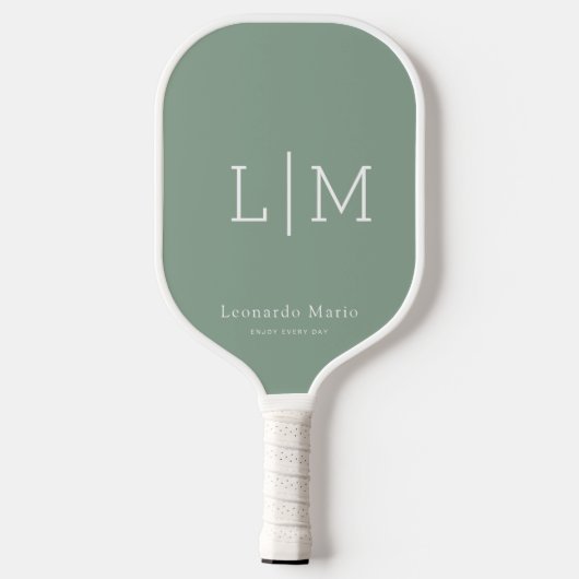 Aangepaste Monogram Naam Pickleball Paddle (Achterkant)