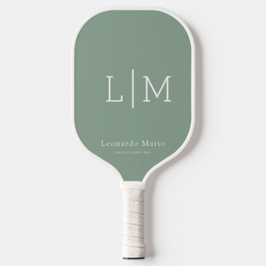 Aangepaste Monogram Naam  Pickleball Paddle (Voorkant)