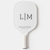 Aangepaste Monogram Naam Pickleball Paddle (Achterkant)