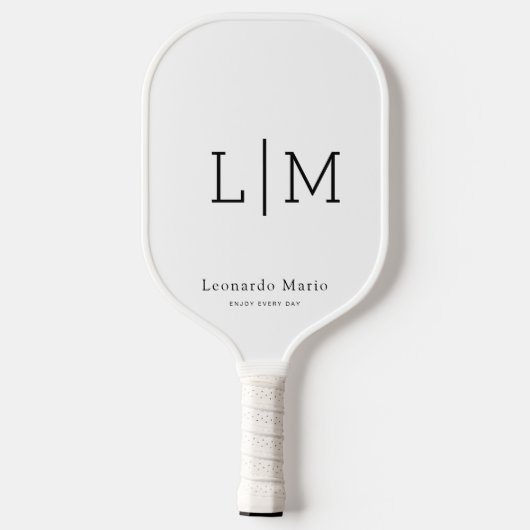 Aangepaste Monogram Naam Pickleball Paddle (Achterkant)