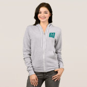 Aangepaste Monogram Naam Vrouwen Voor & Achterzijd Hoodie (Voorkant volledig)
