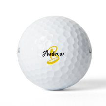 Aangepaste Monogram Naam Witte Golfballen