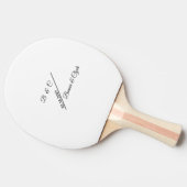 Aangepaste Monogram Namen Datum Stijlvol Tafeltennisbatje (Zijkant)